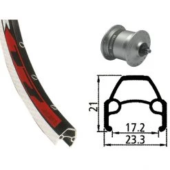 Rodi Roues Vélo De Ville & Trekking VR17 Roue Avant Roue Avant 622-17 36L Avec Dynamo De Moyeu DH-3N30, Argent -Promos Roues Boutique 2bd129895c669477fe10b321b31d2275