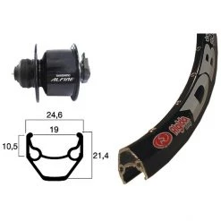 Ryde Roues Vélo De Ville & Trekking Roue Avant Roue V 28x1.75 Alfine, Noir -Promos Roues Boutique 512808da41818887d361c2214c9835d0