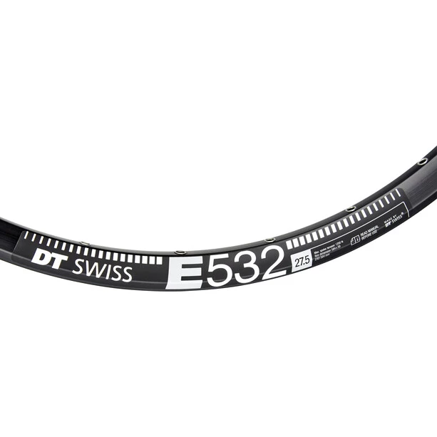 Dt-swiss Jantes E 532 Jante 27,5" Disque 30mm, Noir 2 Dt-swiss Jantes E 532 Jante 27,5" Disque 30mm, Noir – Image 2