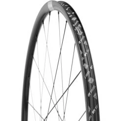 Dt-swiss Roues Vélo De Route PR 1600 Spline DB 23 Roue Avant Alu Center Lock 100/12mm TA, Noir