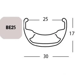 Exal Jantes BE 25 Jante 26", Noir