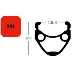 Exal Jantes XR1 Jante 28", Noir