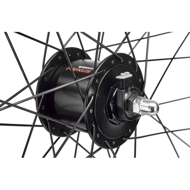 Exal Roues Vélo De Ville & Trekking ZX 19 Roue Avant 26x1.75 Dynamo De Moyeu DHC3000, Noir 2 Exal Roues Vélo De Ville & Trekking ZX 19 Roue Avant 26x1.75 Dynamo De Moyeu DHC3000, Noir – Image 2