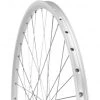 Exal Roues Vélo De Ville & Trekking ZX19 Roue Avant 28'' Dynamo De Moyeu Shimano Centerlock QR, Argent