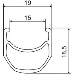Mavic Jantes Open Pro C Jante 28", Noir
