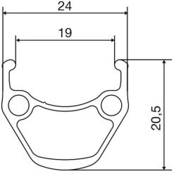 Mavic Jantes XM 119 Jante Disque 27,5 Pouces, Noir