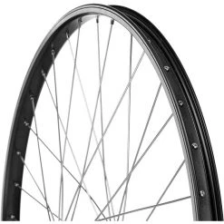 Schuermann Roues Vélo De Ville & Trekking Alu-Sport Roue Avant 26x1.75" Serrage Rapide, Noir/argent