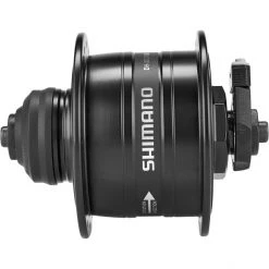 Shimano Moyeux DH-3D37-QR Dynamo De Moyeu 3 Watt Disque CL, Noir
