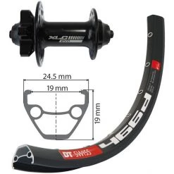 Xlc Roues VTT DT Swiss D466 Roue Avant 6 Boulons SSP Disque 29", Noir